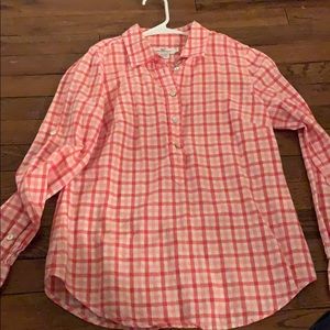 Vineyard Vines linen l/s button pullover